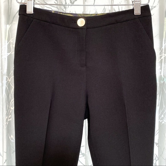 Ted baker taaliat black skinny textured dress pants slacks trousers - Picture 3 of 15